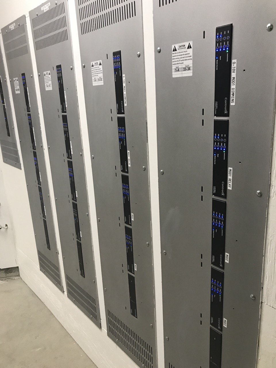 Control4 0-10V dimming and relay panels — commercial-grade lighting automation